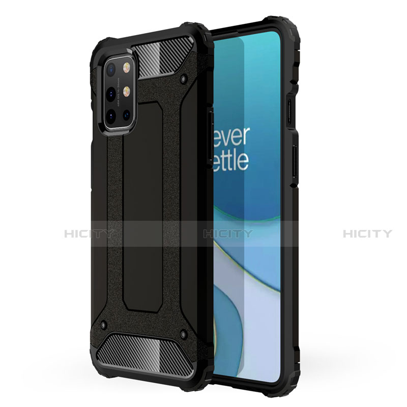 Coque Contour Silicone et Plastique Housse Etui Mat pour OnePlus 8T 5G Noir Plus