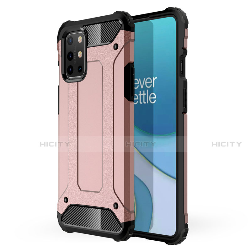 Coque Contour Silicone et Plastique Housse Etui Mat pour OnePlus 8T 5G Or Rose Plus