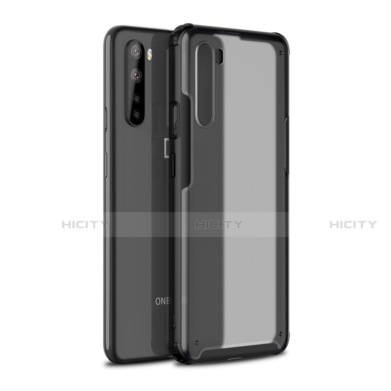 Coque Contour Silicone et Plastique Housse Etui Mat pour OnePlus Nord Noir Plus