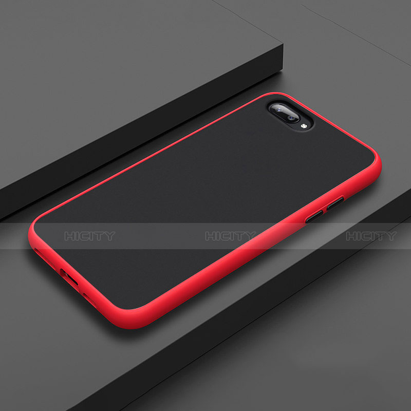 Coque Contour Silicone et Plastique Housse Etui Mat pour Oppo A5 Rouge Plus