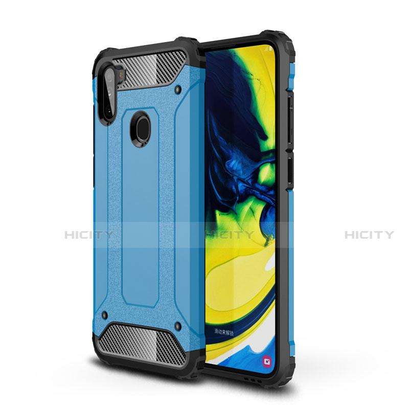 Coque Contour Silicone et Plastique Housse Etui Mat pour Samsung Galaxy A11 Plus