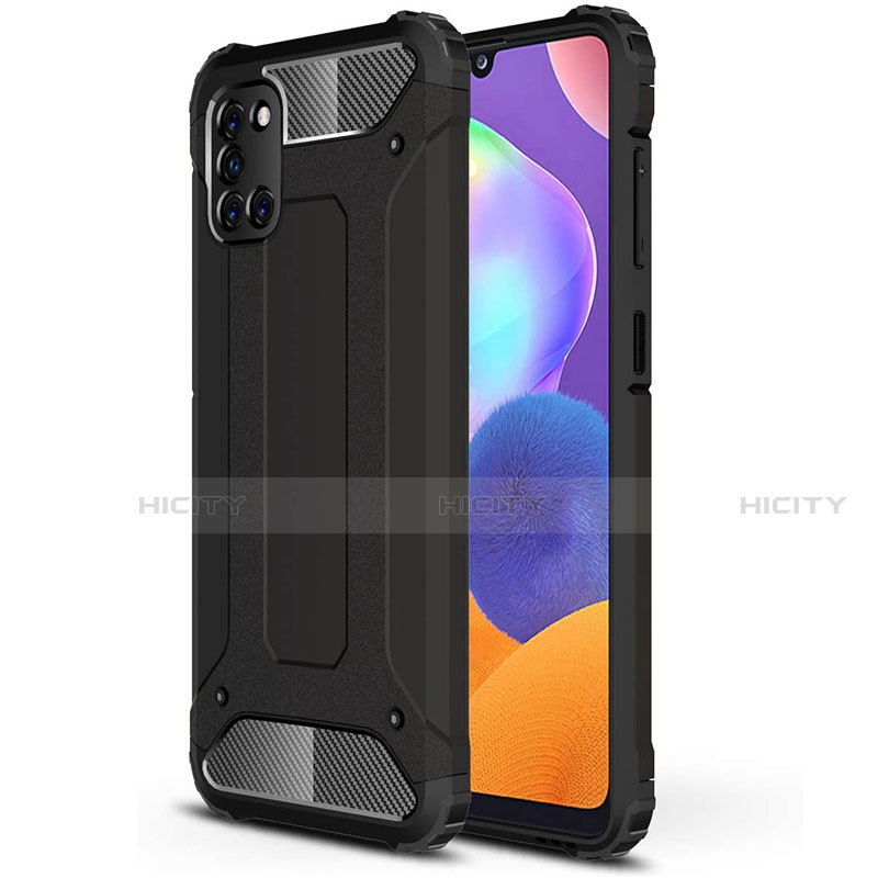 Coque Contour Silicone et Plastique Housse Etui Mat pour Samsung Galaxy A31 Plus