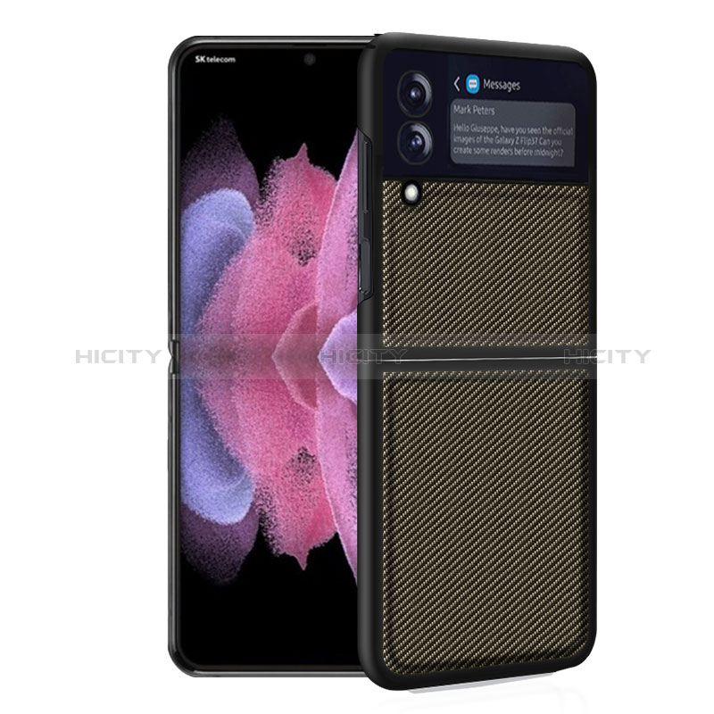 Coque Contour Silicone et Plastique Housse Etui Mat pour Samsung Galaxy Z Flip3 5G Plus