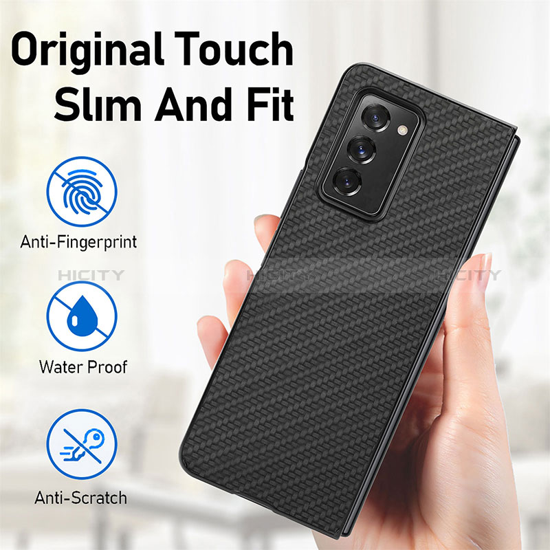 Coque Contour Silicone et Plastique Housse Etui Mat pour Samsung Galaxy Z Fold2 5G Plus