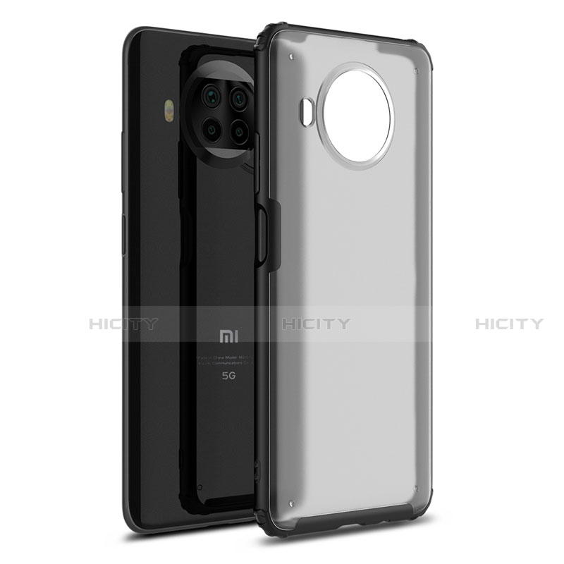 Coque Contour Silicone et Plastique Housse Etui Mat pour Xiaomi Mi 10i 5G Noir Plus