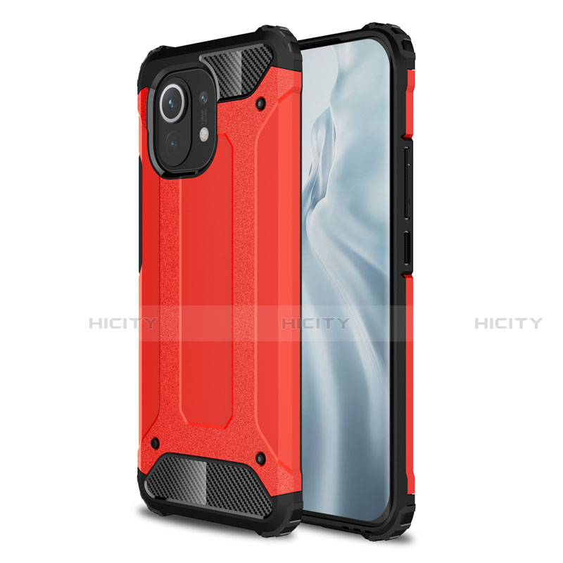 Coque Contour Silicone et Plastique Housse Etui Mat pour Xiaomi Mi 11 5G Plus