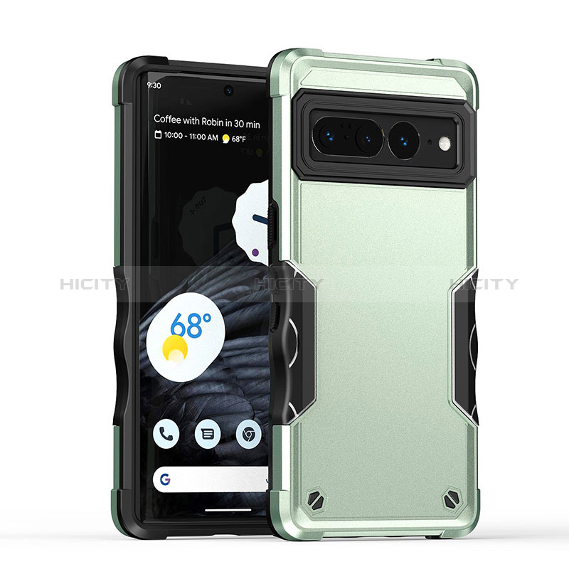 Coque Contour Silicone et Plastique Housse Etui Mat QW1 pour Google Pixel 7 Pro 5G Plus