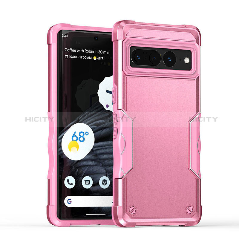 Coque Contour Silicone et Plastique Housse Etui Mat QW1 pour Google Pixel 7 Pro 5G Plus