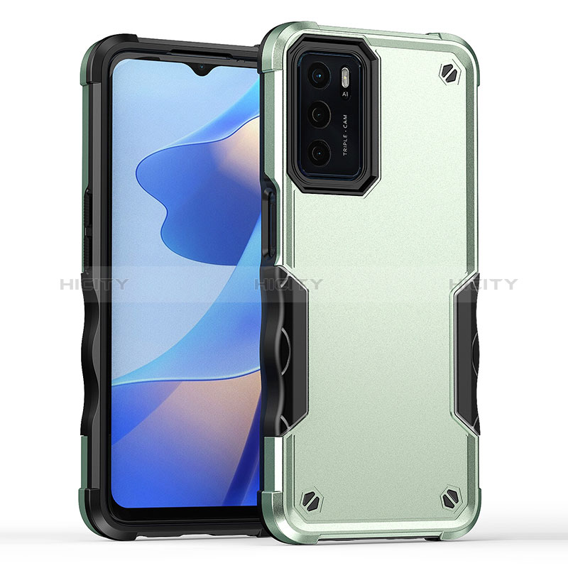 Coque Contour Silicone et Plastique Housse Etui Mat QW1 pour Oppo A16 Plus