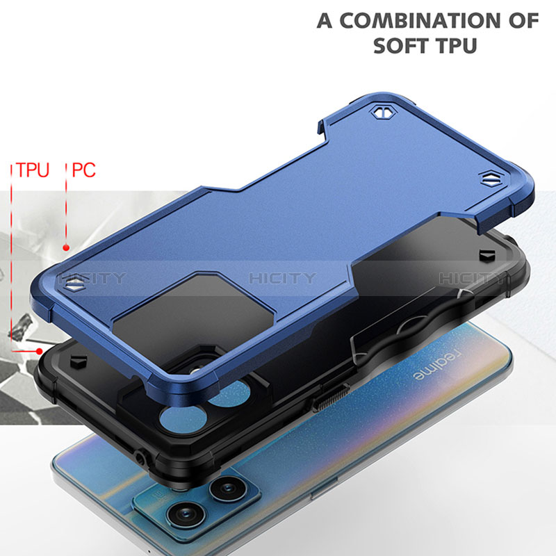 Coque Contour Silicone et Plastique Housse Etui Mat QW1 pour Realme 9 Pro+ Plus 5G Plus