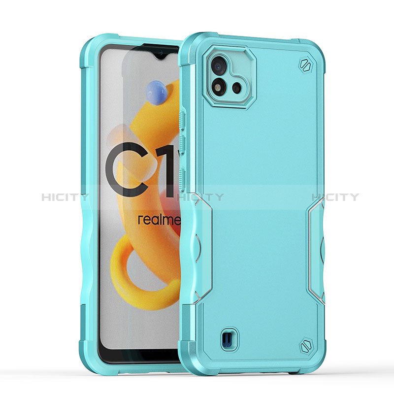 Coque Contour Silicone et Plastique Housse Etui Mat QW1 pour Realme C11 (2021) Plus