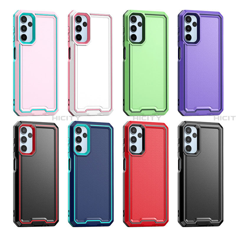 Coque Contour Silicone et Plastique Housse Etui Mat QW1 pour Samsung Galaxy A14 4G Plus