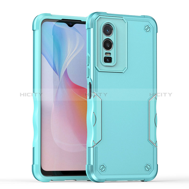 Coque Contour Silicone et Plastique Housse Etui Mat QW1 pour Vivo Y76 5G Plus