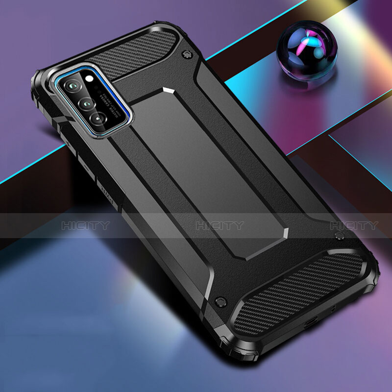 Coque Contour Silicone et Plastique Housse Etui Mat R01 pour Huawei Honor V30 Pro 5G Noir Plus