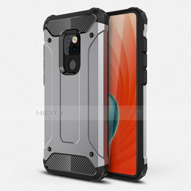 Coque Contour Silicone et Plastique Housse Etui Mat R01 pour Huawei Mate 20 Plus