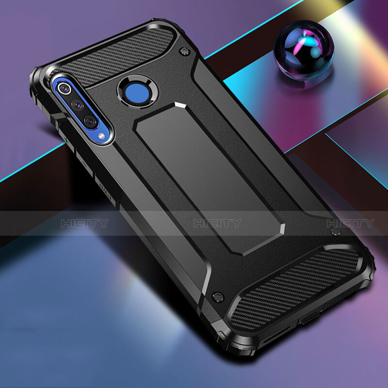 Coque Contour Silicone et Plastique Housse Etui Mat R01 pour Huawei Nova 4e Noir Plus