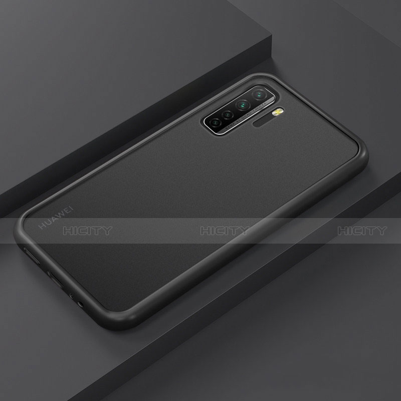 Coque Contour Silicone et Plastique Housse Etui Mat R01 pour Huawei Nova 7 SE 5G Noir Plus