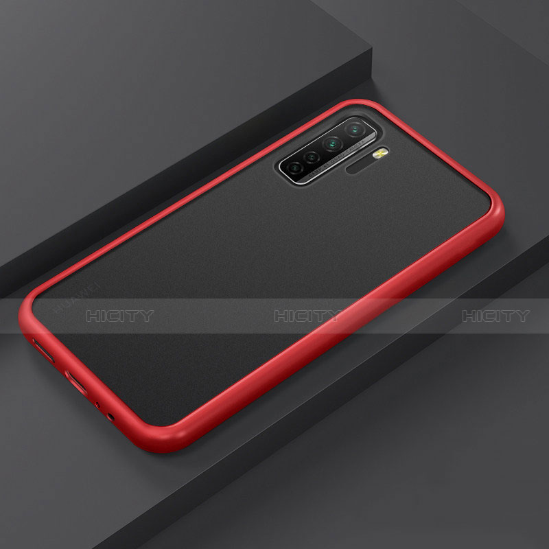 Coque Contour Silicone et Plastique Housse Etui Mat R01 pour Huawei Nova 7 SE 5G Rouge Plus