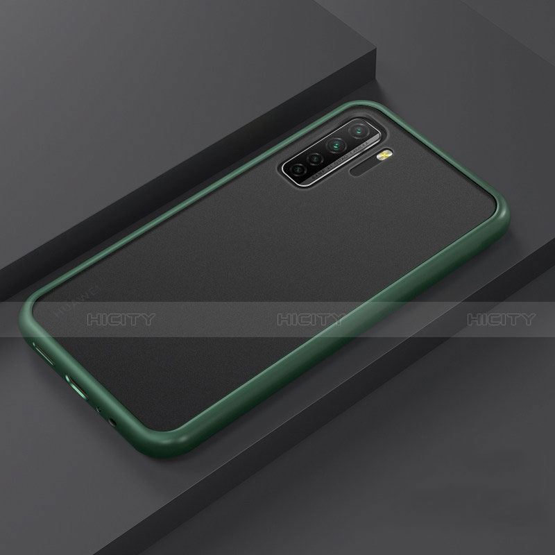 Coque Contour Silicone et Plastique Housse Etui Mat R01 pour Huawei Nova 7 SE 5G Vert Plus