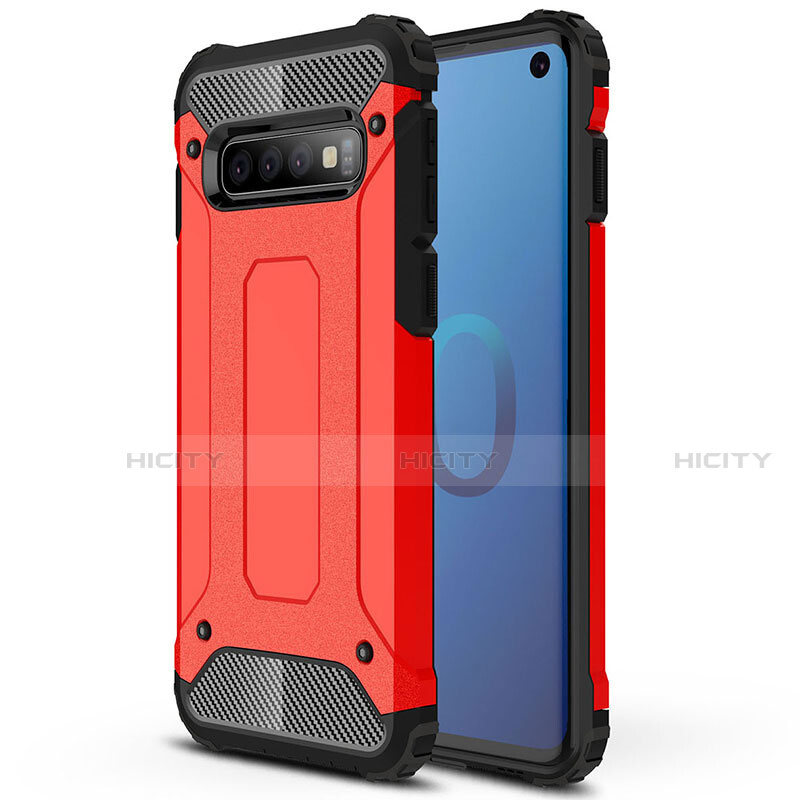 Coque Contour Silicone et Plastique Housse Etui Mat R01 pour Samsung Galaxy S10 5G Plus