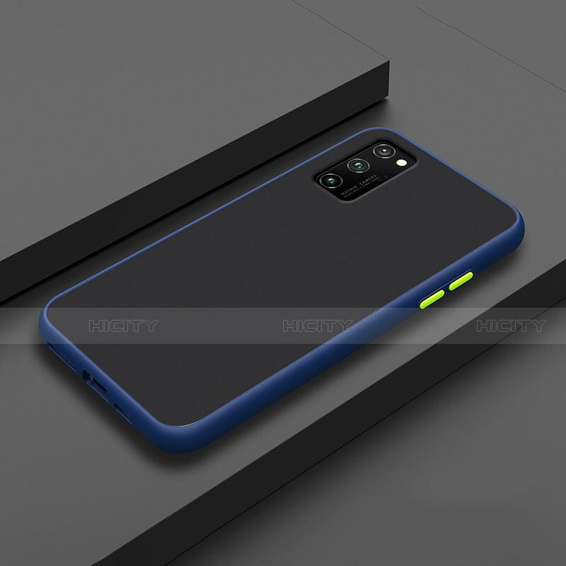 Coque Contour Silicone et Plastique Housse Etui Mat R02 pour Huawei Honor V30 Pro 5G Bleu Plus
