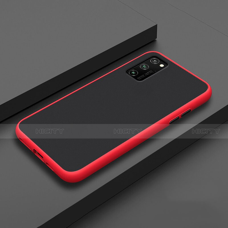 Coque Contour Silicone et Plastique Housse Etui Mat R02 pour Huawei Honor View 30 5G Rouge Plus