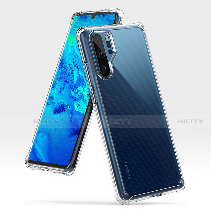 Coque Contour Silicone et Plastique Housse Etui Mat R02 pour Huawei P30 Pro New Edition Clair Plus