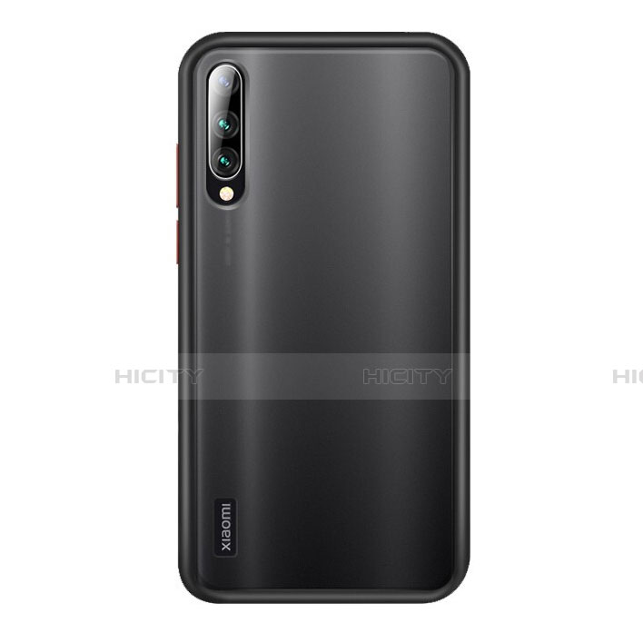 Coque Contour Silicone et Plastique Housse Etui Mat R02 pour Xiaomi Mi A3 Noir Plus