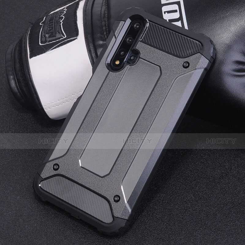 Coque Contour Silicone et Plastique Housse Etui Mat R04 pour Huawei Nova 5 Pro Noir Plus