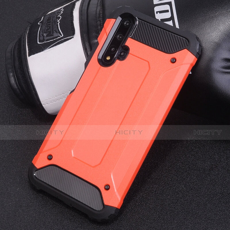 Coque Contour Silicone et Plastique Housse Etui Mat R04 pour Huawei Nova 5 Rouge Plus