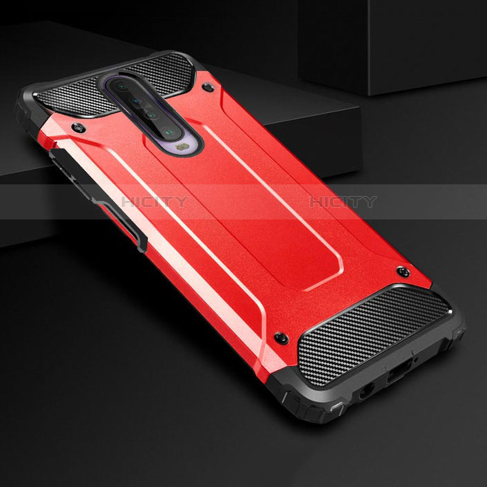 Coque Contour Silicone et Plastique Housse Etui Mat U01 pour Xiaomi Redmi K30 4G Rouge Plus