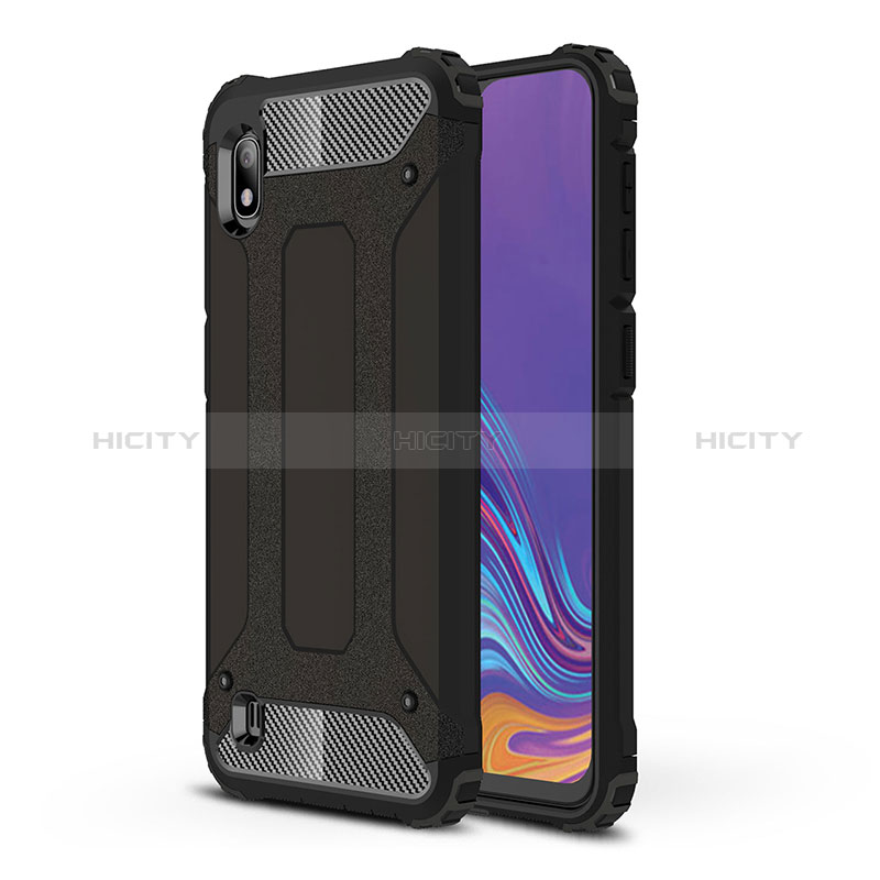 Coque Contour Silicone et Plastique Housse Etui Mat WL1 pour Samsung Galaxy A10 Plus