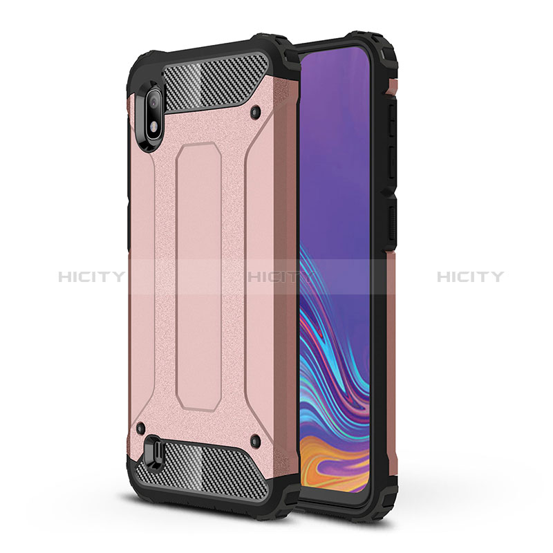 Coque Contour Silicone et Plastique Housse Etui Mat WL1 pour Samsung Galaxy A10 Plus