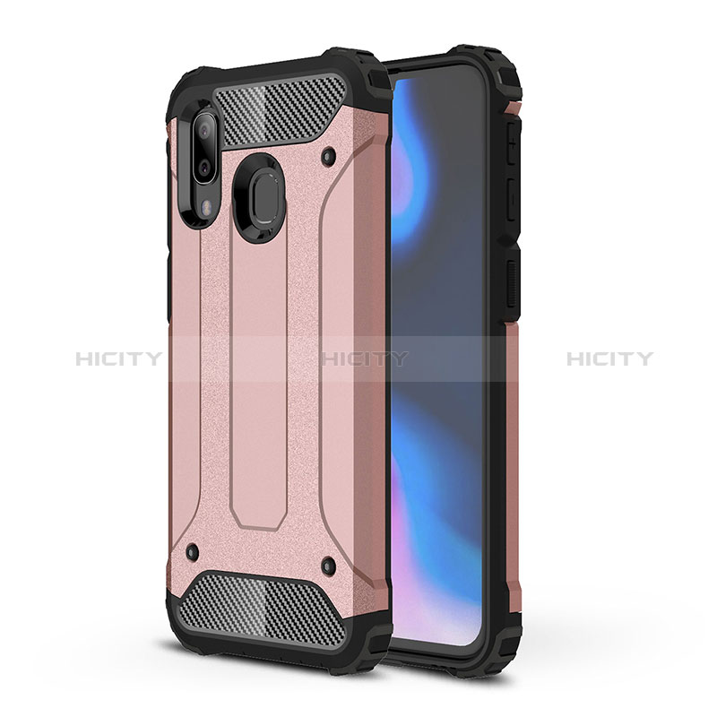 Coque Contour Silicone et Plastique Housse Etui Mat WL1 pour Samsung Galaxy A40 Plus