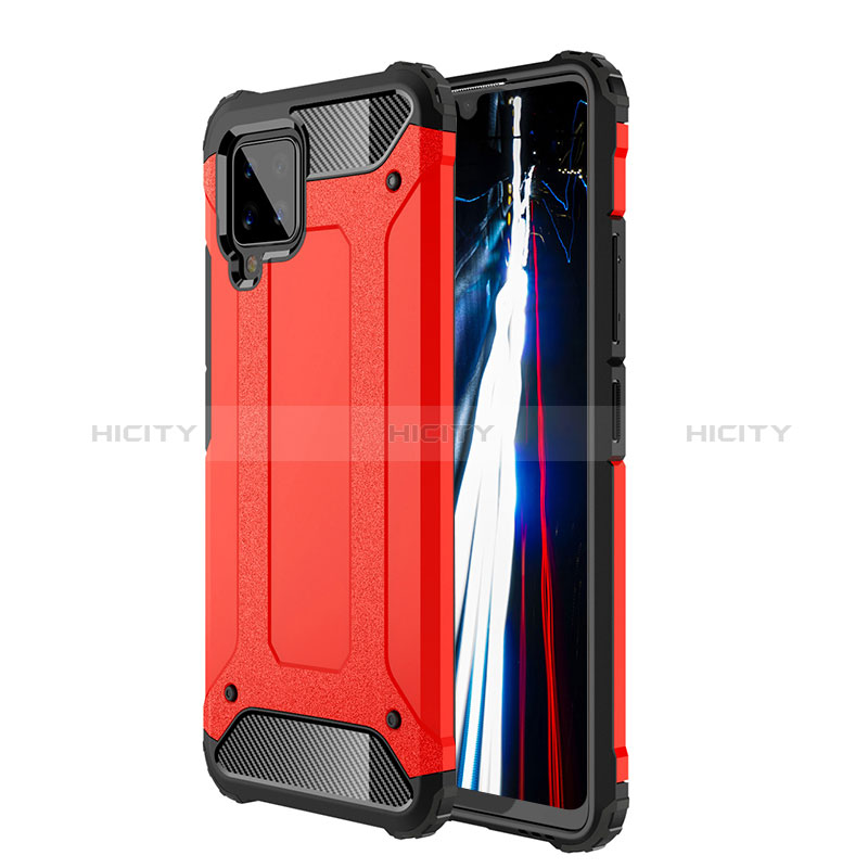 Coque Contour Silicone et Plastique Housse Etui Mat WL1 pour Samsung Galaxy A42 5G Rouge Plus