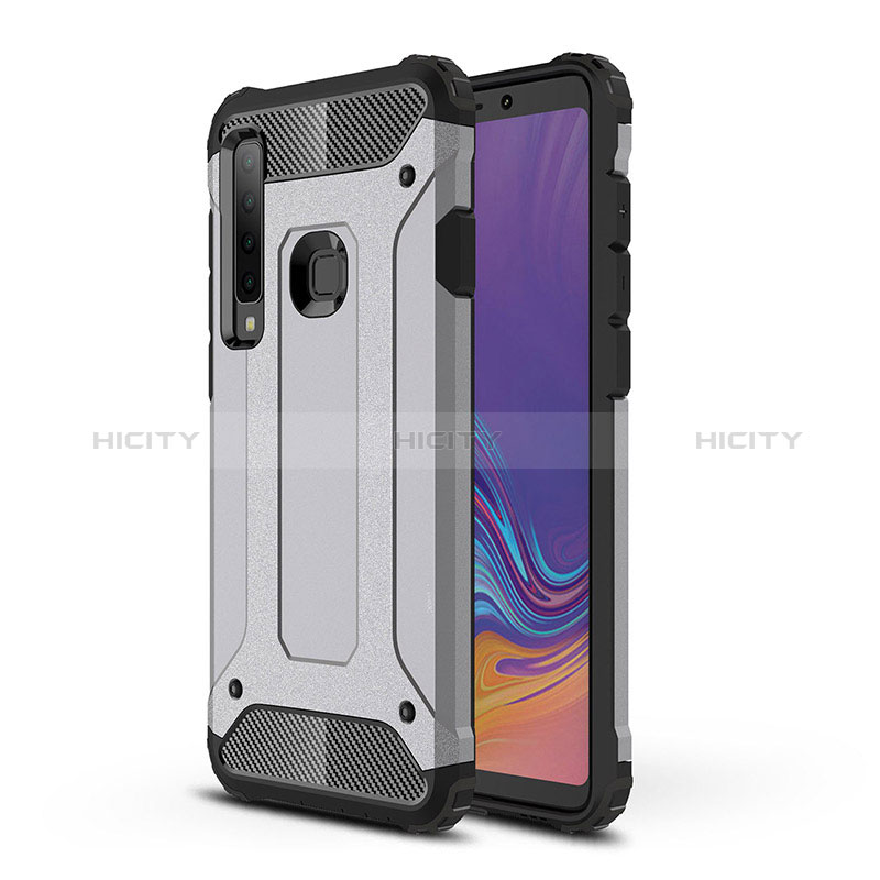 Coque Contour Silicone et Plastique Housse Etui Mat WL1 pour Samsung Galaxy A9 (2018) A920 Gris Plus