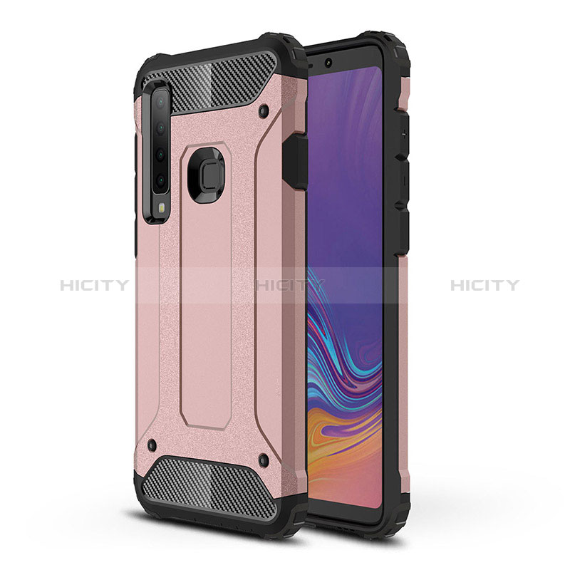 Coque Contour Silicone et Plastique Housse Etui Mat WL1 pour Samsung Galaxy A9 Star Pro Or Rose Plus