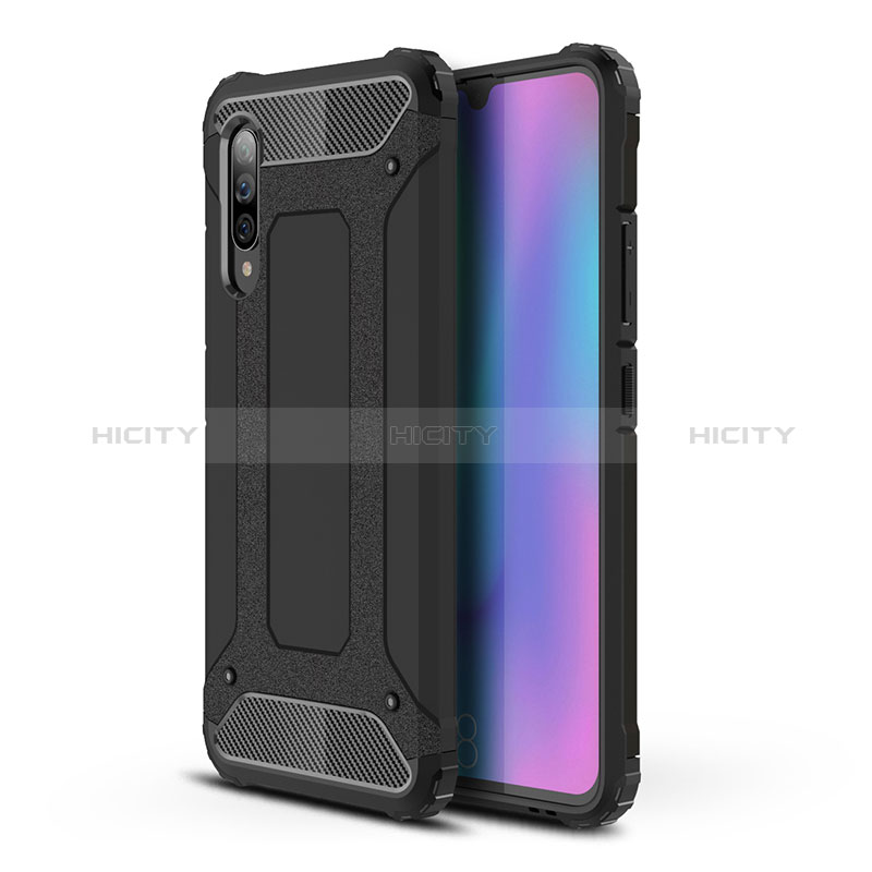 Coque Contour Silicone et Plastique Housse Etui Mat WL1 pour Samsung Galaxy A90 5G Noir Plus