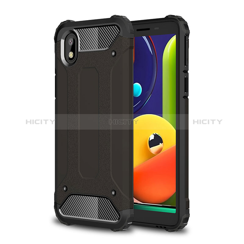 Coque Contour Silicone et Plastique Housse Etui Mat WL1 pour Samsung Galaxy M01 Core Plus