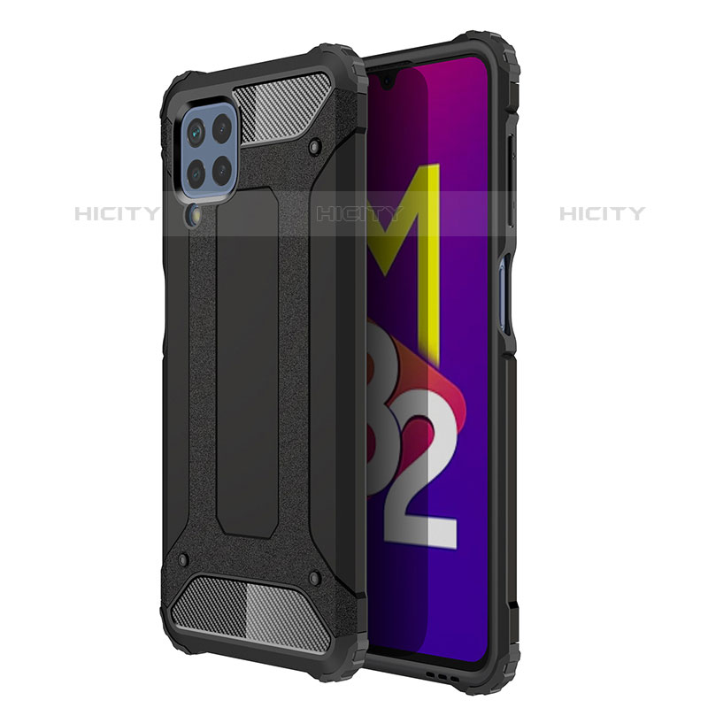 Coque Contour Silicone et Plastique Housse Etui Mat WL1 pour Samsung Galaxy M32 4G Noir Plus