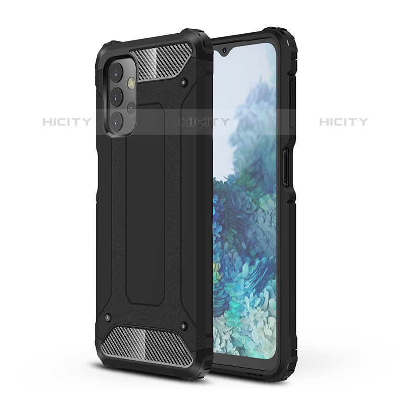 Coque Contour Silicone et Plastique Housse Etui Mat WL1 pour Samsung Galaxy M32 5G Noir Plus