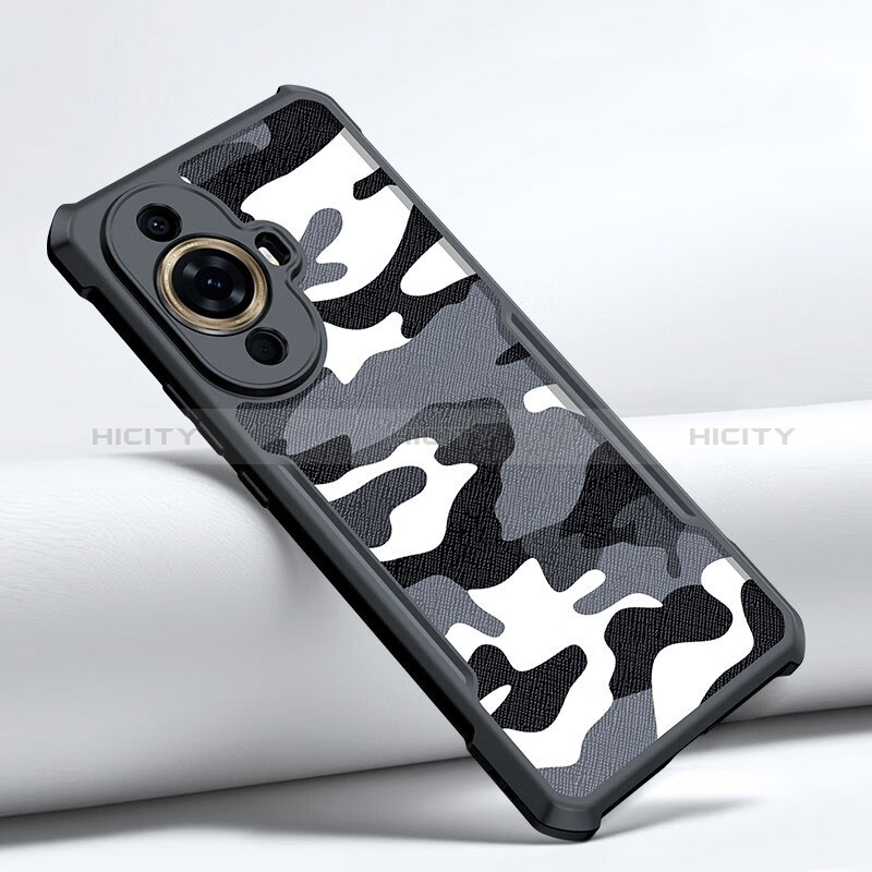 Coque Contour Silicone et Plastique Housse Etui Mat XD1 pour Huawei Nova 11 Noir Plus