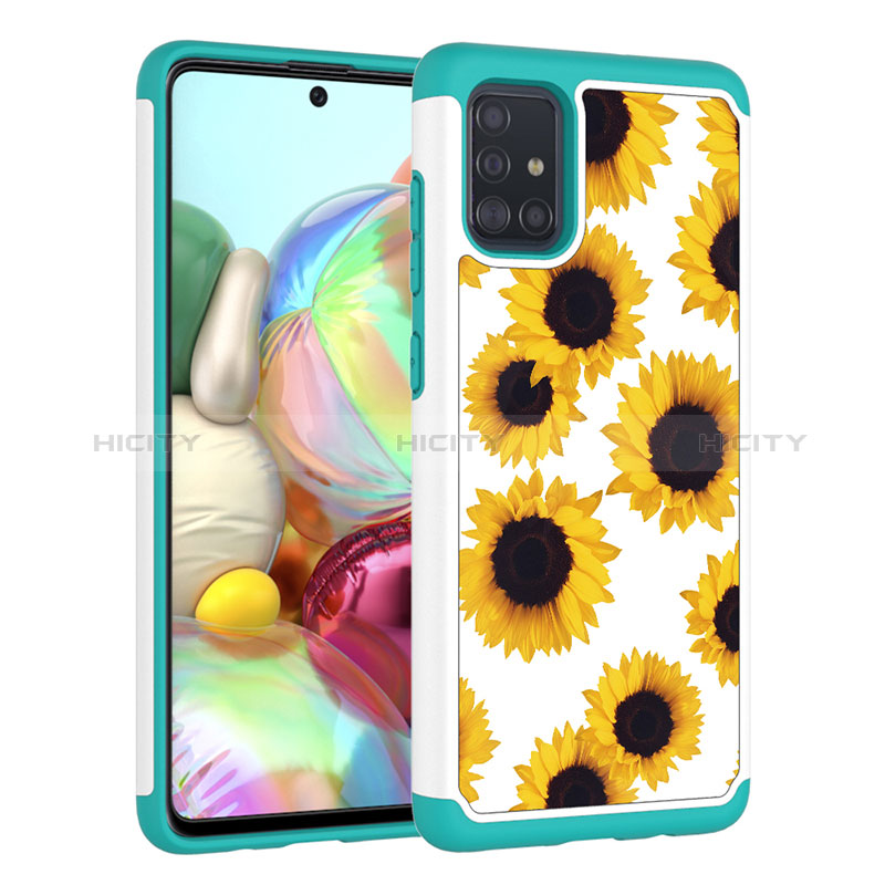 Coque Contour Silicone et Plastique Housse Etui Protection Integrale 360 Degres JX1 pour Samsung Galaxy A51 5G Jaune Plus