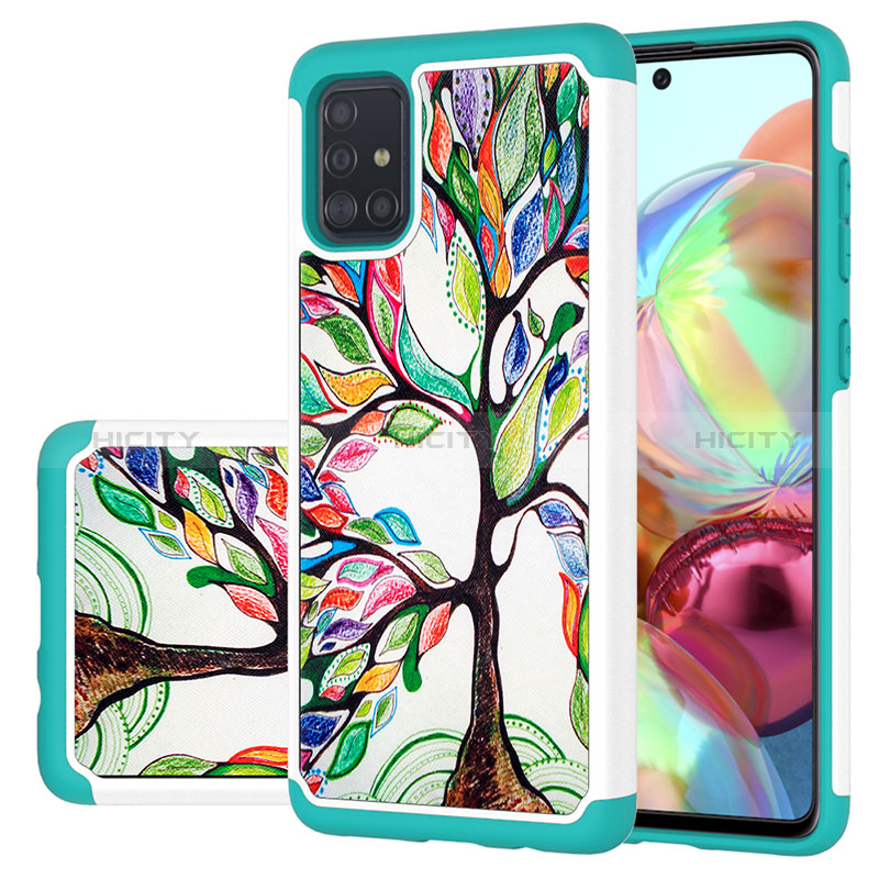 Coque Contour Silicone et Plastique Housse Etui Protection Integrale 360 Degres JX1 pour Samsung Galaxy A51 5G Plus