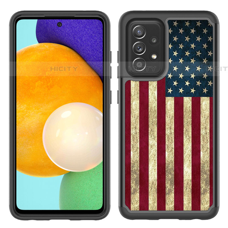 Coque Contour Silicone et Plastique Housse Etui Protection Integrale 360 Degres JX1 pour Samsung Galaxy A52 5G Plus