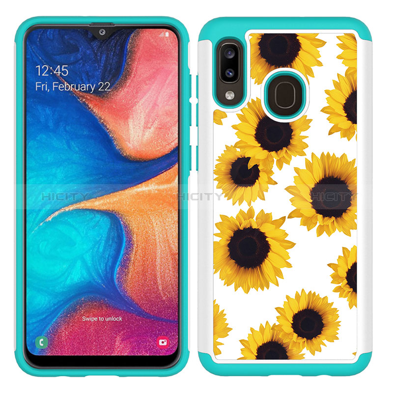 Coque Contour Silicone et Plastique Housse Etui Protection Integrale 360 Degres JX1 pour Samsung Galaxy M10S Plus