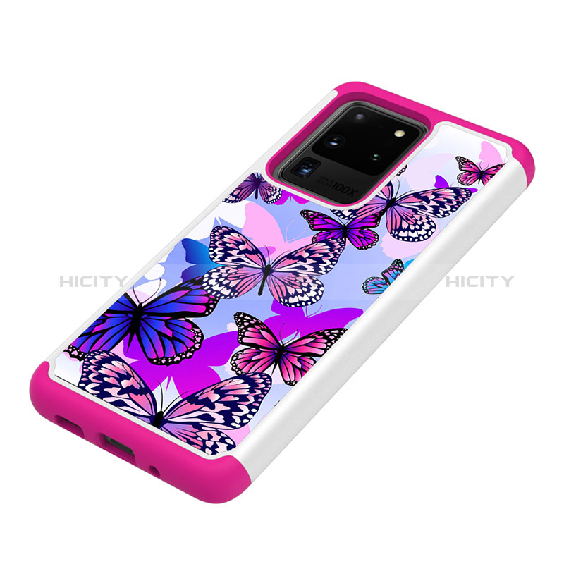 Coque Contour Silicone et Plastique Housse Etui Protection Integrale 360 Degres JX1 pour Samsung Galaxy S20 Ultra 5G Plus