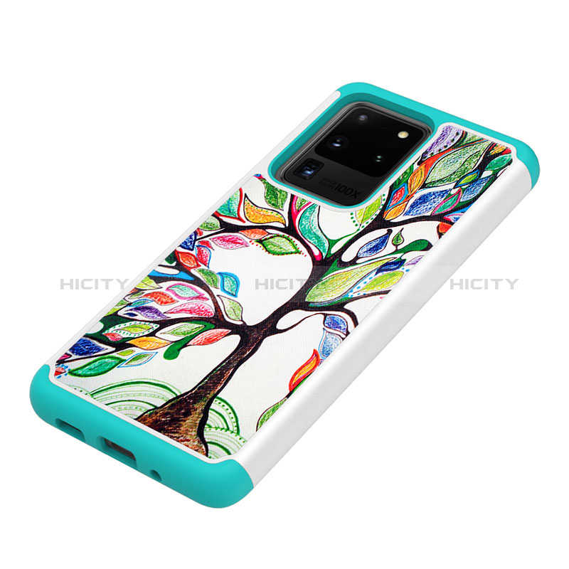 Coque Contour Silicone et Plastique Housse Etui Protection Integrale 360 Degres JX1 pour Samsung Galaxy S20 Ultra 5G Plus