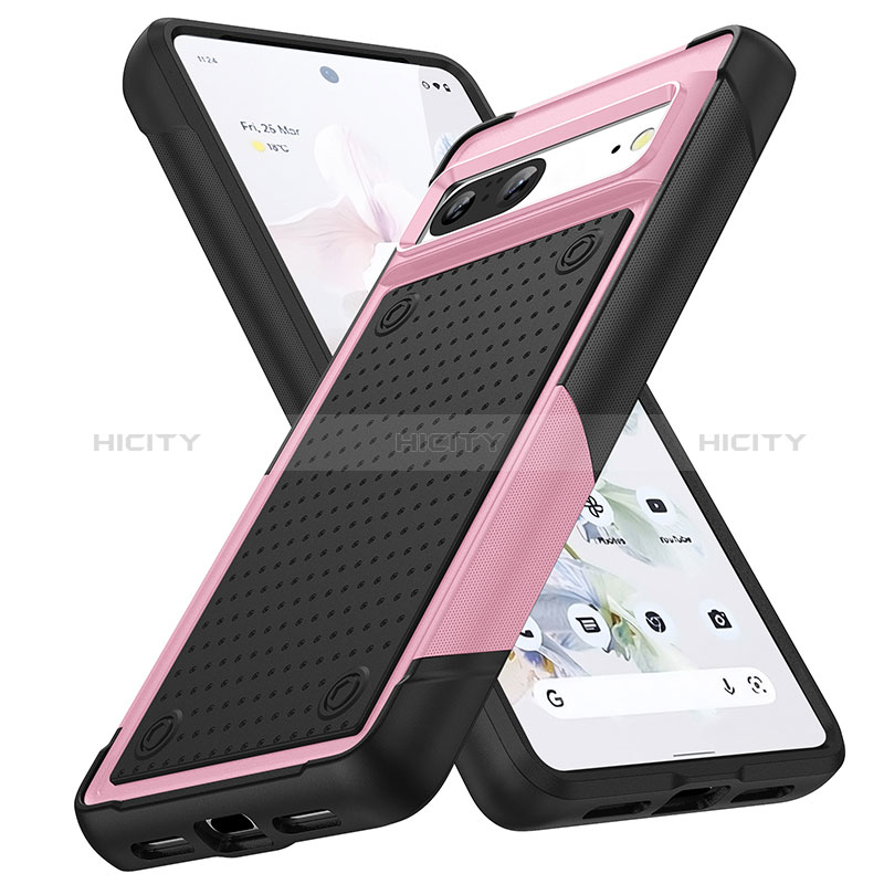 Coque Contour Silicone et Plastique Housse Etui Protection Integrale 360 Degres MQ1 pour Google Pixel 7 5G Plus