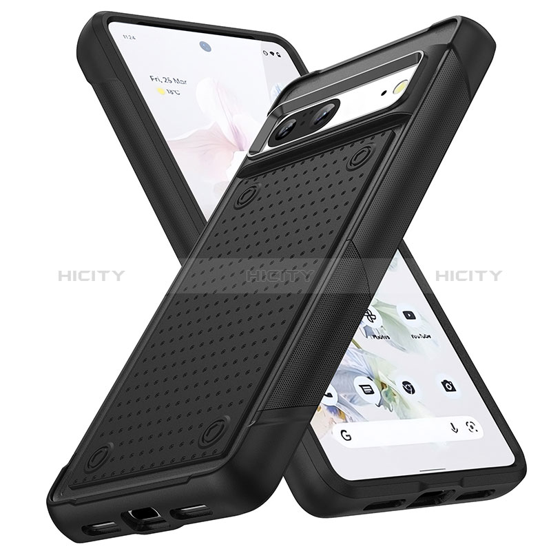 Coque Contour Silicone et Plastique Housse Etui Protection Integrale 360 Degres MQ1 pour Google Pixel 7 5G Plus